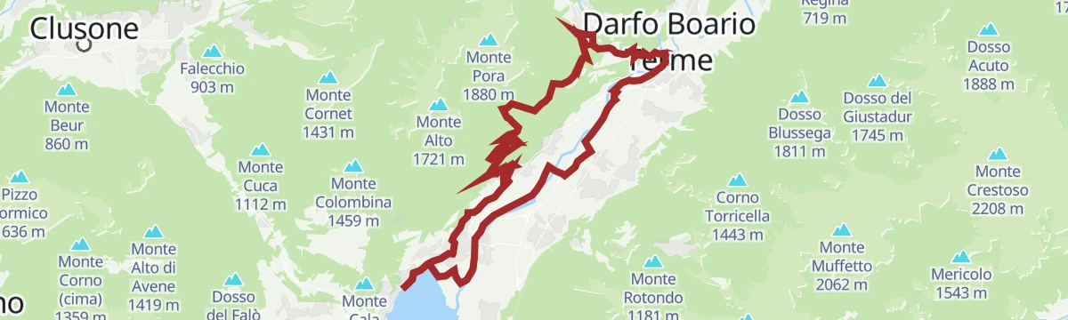 Route map: MTB Costa Volpino